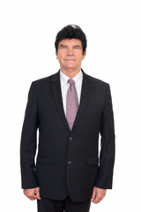Portrait of mature handsome businessman in suit