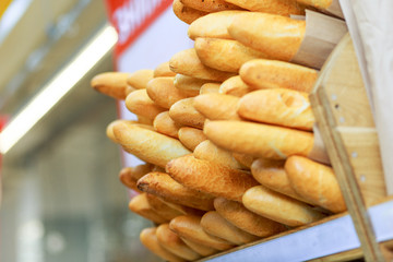 baguette in the bakery