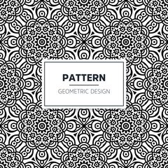 Seamless mandala islamic pattern. Vintage elements