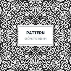 Seamless mandala islamic pattern. Vintage elements