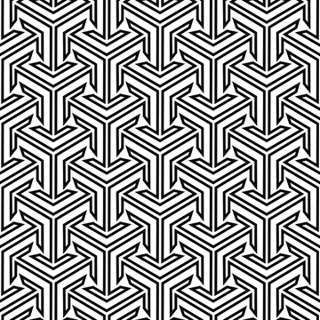 geometric goyard pattern Stock Vector