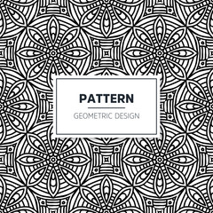 Seamless mandala islamic pattern. Vintage elements