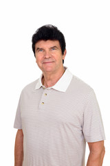 Portrait of happy mature handsome man smiling