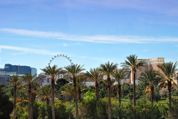Fototapeta na wymiar Skyline of Las Vegas at day, Nevada, USA, America