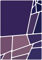 Colorful illustration with blank white space. Abstract geometric pattern. Mosaic background. Geometrical multicolored shapes.