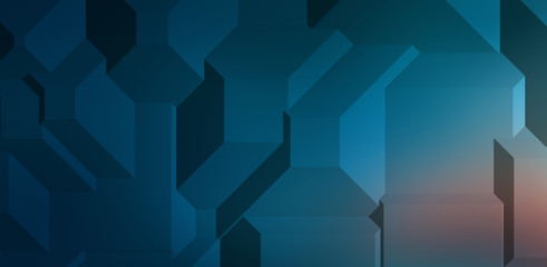 Obraz premium Polygonal background. Colorful wallpaper with geometric design. Digital 3d illustration.