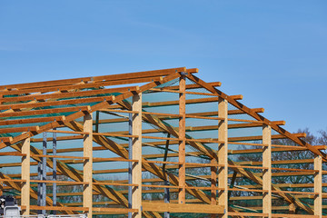 Obraz premium holz konstruktion