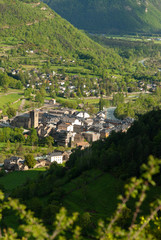 Localidad de Broto, en la comarca del Sobrarbe en el Pirineo aragonés.