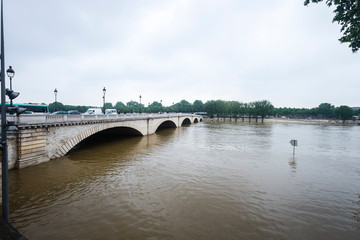 Fototapeta na wymiar Innondation de la Seine
