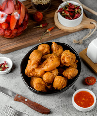 fried chicken on the table