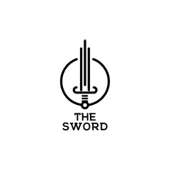 Sword logo symbol inspiration vector template