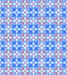 Gorgeous ornamental pattern with colorful background