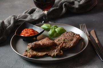 Grilled premium rib eye steak