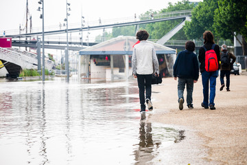 Obraz premium Innondation de la Seine