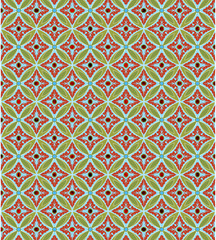 Gorgeous ornamental pattern with colorful background