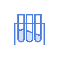 Vector tube icon isolated on white background