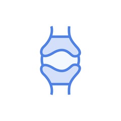 Vector knee bones icon flat illustration