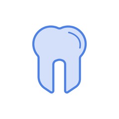 Vector tooth icon flat illustration for web site or mobile apps