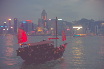 macau skyline at night