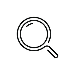 vector illustration of a magnifying glass icon