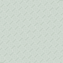 Vector geometric diagonal fabric flower seamless texture. Cream color background.
