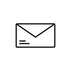single icon of a mail vector illustration