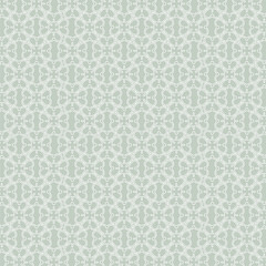 Vector geometric diagonal fabric flower seamless texture. Cream color background.
