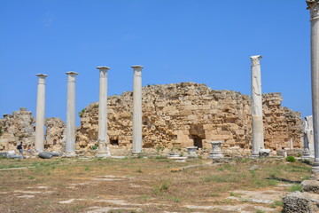 Fototapeta na wymiar Site Archéologique Salamine Chypre du Nord
