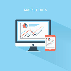 business market data concept