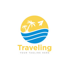 Travel Logo Design Vector Illustration