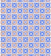 Gorgeous ornamental pattern with colorful background