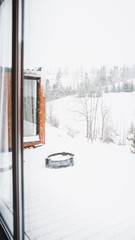 View from the mountain house bedroom