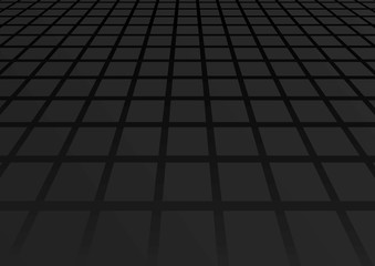 black geometric background with perspective 