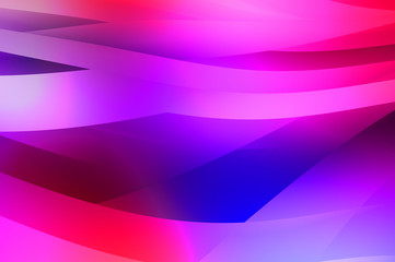 Abstract background with colorful gradient. Vibrant graphic wallpaper with stripes design. Fluid 2D illustration of modern movement.