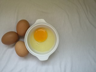 eggs and flour