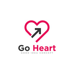 Heart Love Logo Design Vector