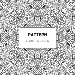 Seamless mandala islamic pattern. Vintage elements