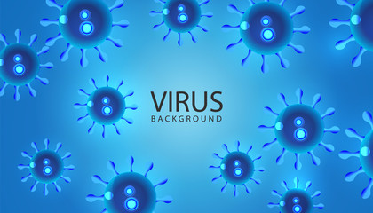 Virus infection concept background