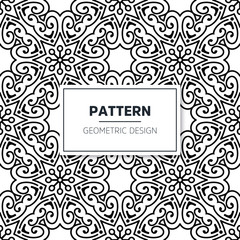 Seamless mandala islamic pattern. Vintage elements