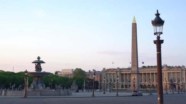 Place de la Concorde of Concorde Square is one of the major public squares in Paris, France