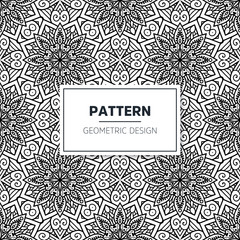 Seamless mandala islamic pattern. Vintage elements