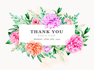 Beautiful wedding invitation card template