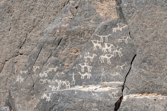 Petroglyph Frieze in Oman