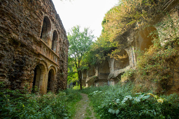 Ruins of Tarakaniv (Dubenska) fortress at Tarakaniv village in Dubensky district, Rivnenskiy region, Ukraine.