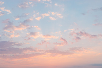 Naklejka na ściany i meble Beauty in nature Vanila Sky sunset background, Cloudy abstract background