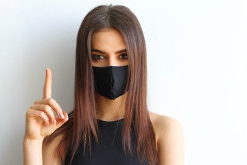 Girl in a mask virus 