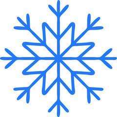 snowflake isolated on white background