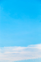clouds in blue sky in clearly day in summer