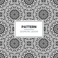Seamless mandala islamic pattern. Vintage elements