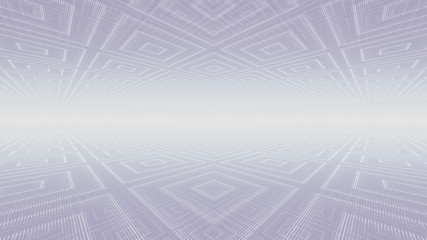 Disco club space illumination neon light room floor wall 3D illustration abstract background